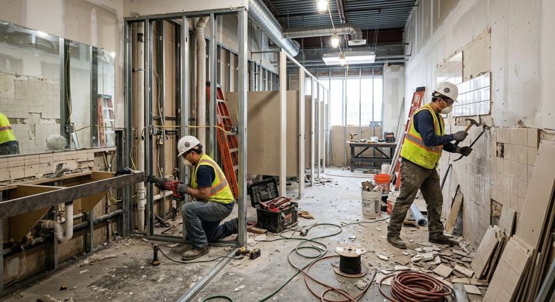 Industrial Bathroom Renovation in Summerville, SC